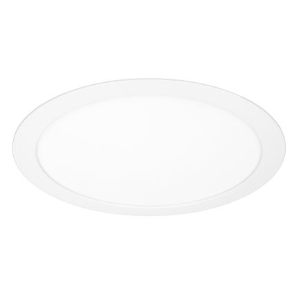 LED 2-in-1 surface/recessed panel, 24W/230V, 3000/4000/6000K, Ø 30 cm, IP54, white