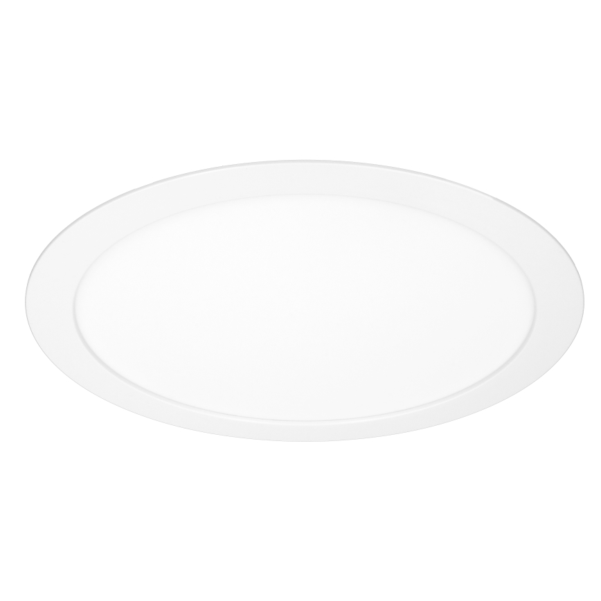 LED 2-in-1 surface/recessed panel, 24W/230V, 3000/4000/6000K, Ø 30 cm, IP54, white