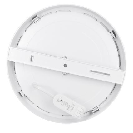 LED 2-in-1 surface/recessed panel, 24W/230V, 3000/4000/6000K, Ø 30 cm, IP54, white