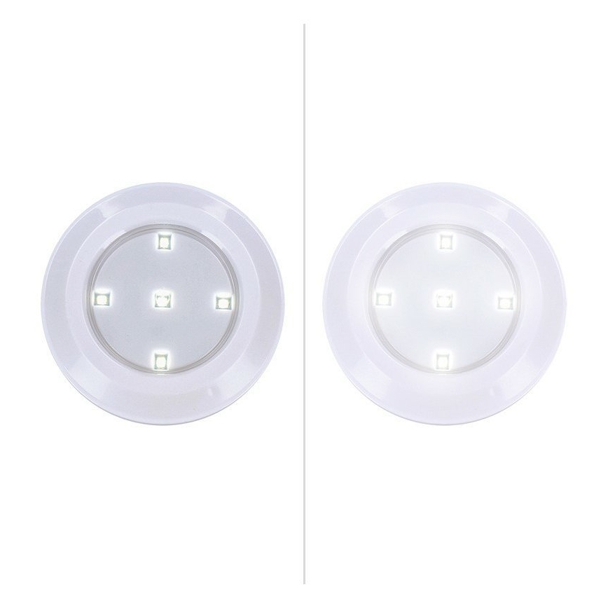 Set of 3 Dimmable LED Lights with Remote Control LED/3xAAA