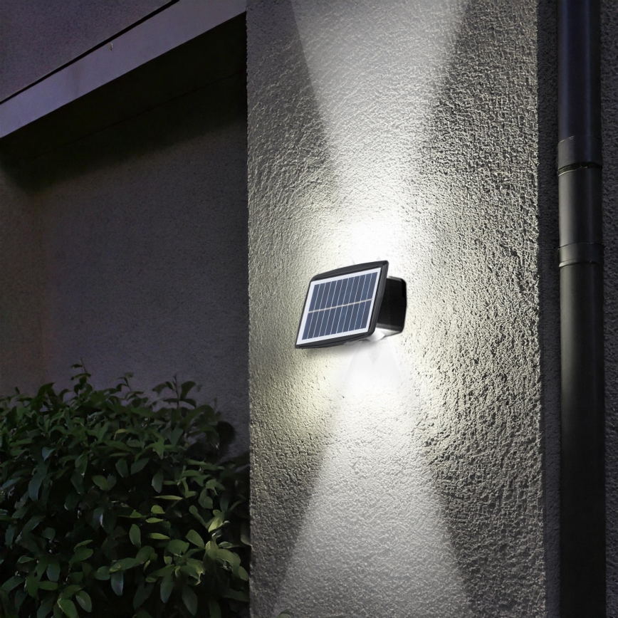 LED Solar Wall Light, LED/3.7 V, IP44, 1200 mAh