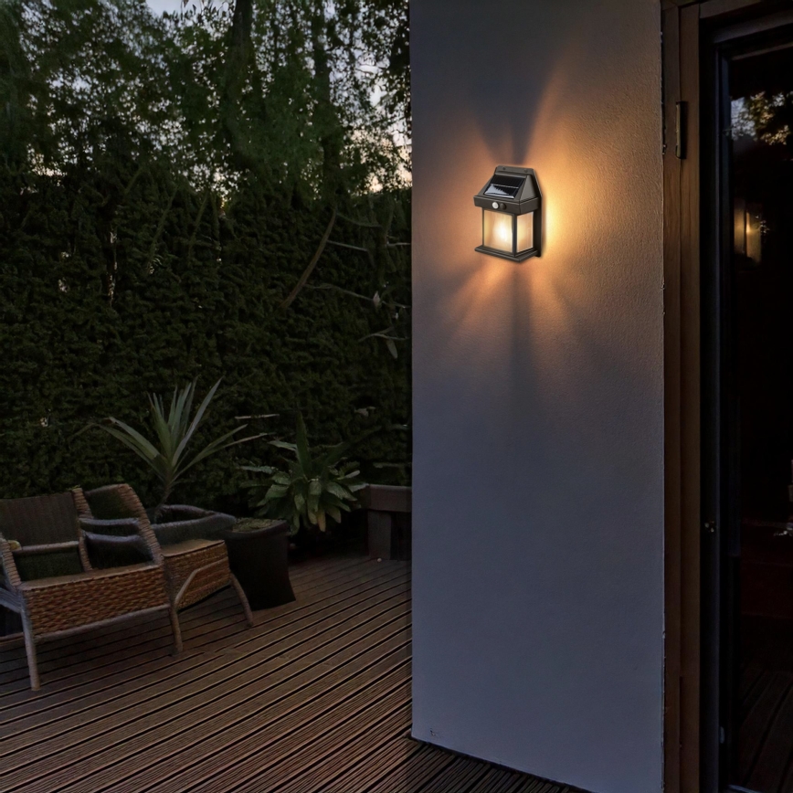 Dimmable LED Solar Lantern with Sensor, 3.7 V, IP44, 1200 mAh
