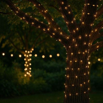 LED Solar Decorative String Lights LED/3.7V 800 mAh 22 m
