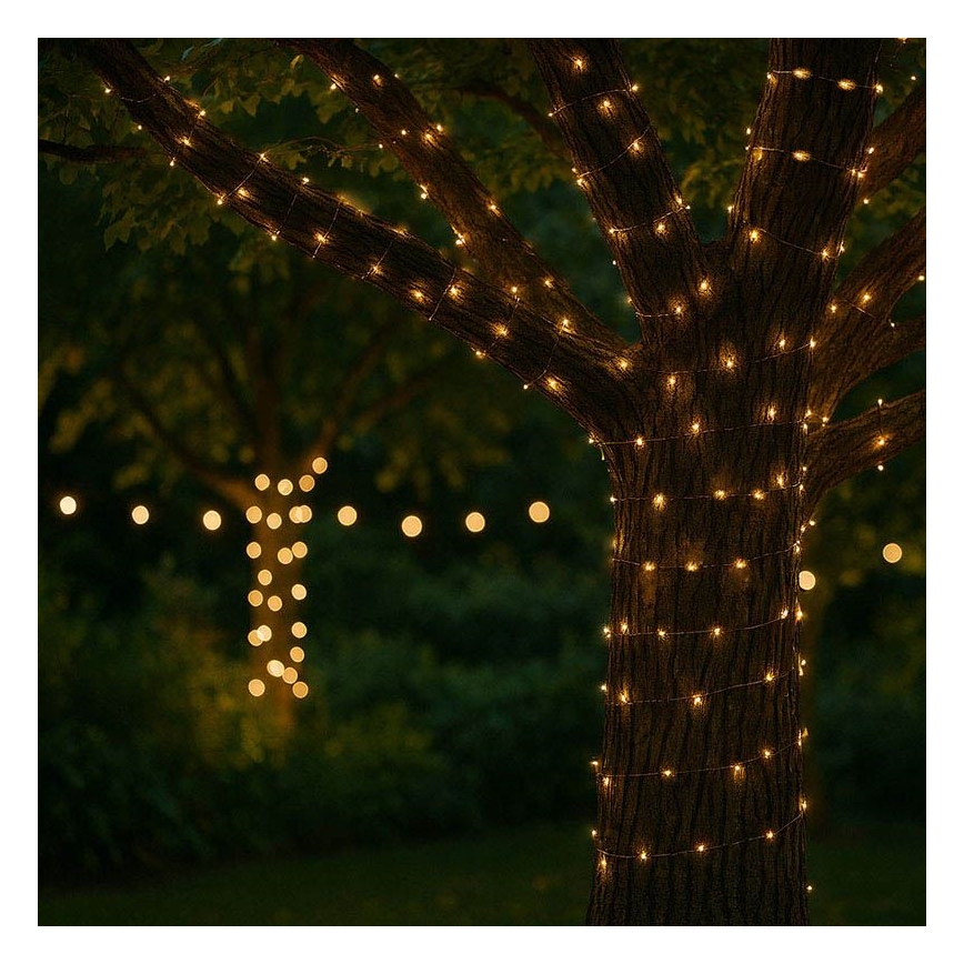 LED Solar Decorative String Lights LED/3.7V 800 mAh 22 m