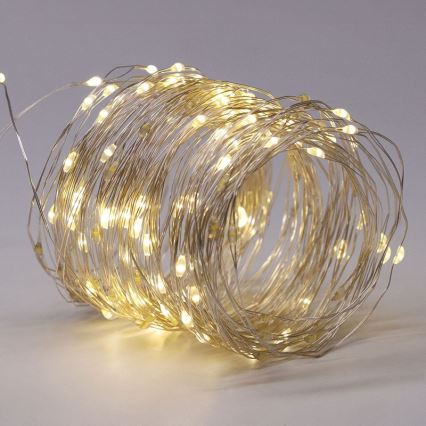 LED Solar Decorative String Lights LED/3.7V 800 mAh 22 m