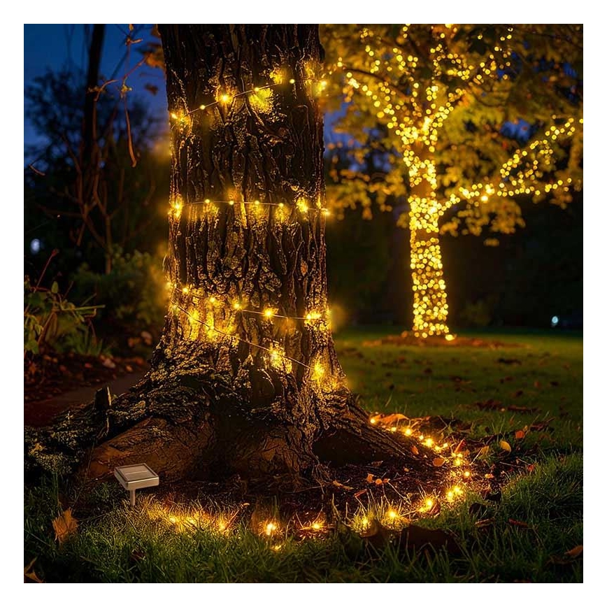 LED Solar Decorative String Lights LED/3.7V 800 mAh 22 m