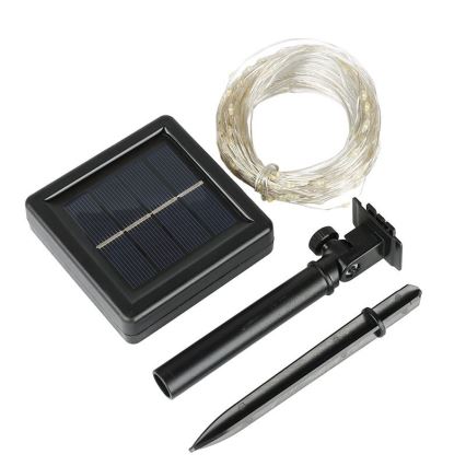 LED Solar Decorative String Lights LED/3.7V 800 mAh 22 m