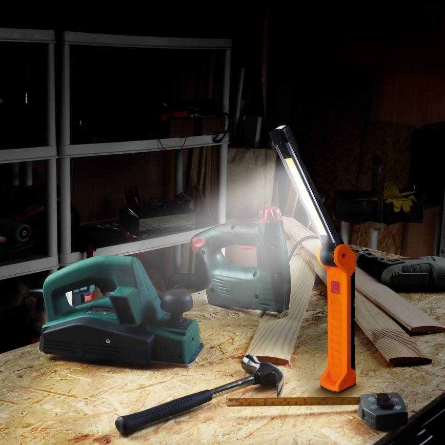 LED Rechargeable work flashlight LED/1200 mAh IP44