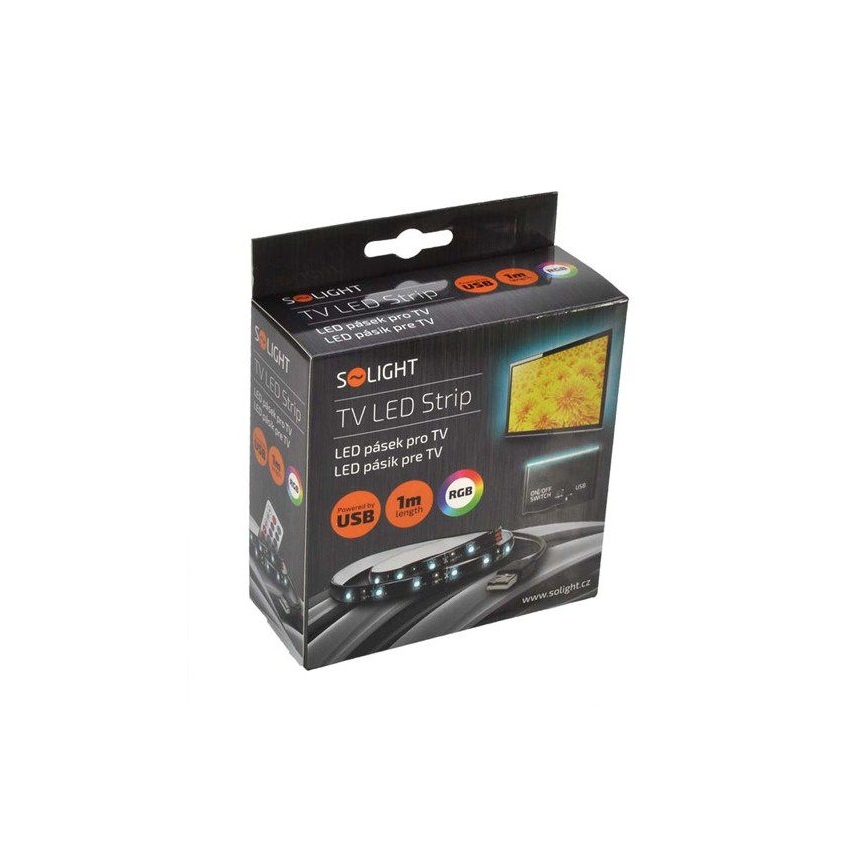 SET 2x LED RGB Strip for TV with a remote control IP65 LED/USB 50cm