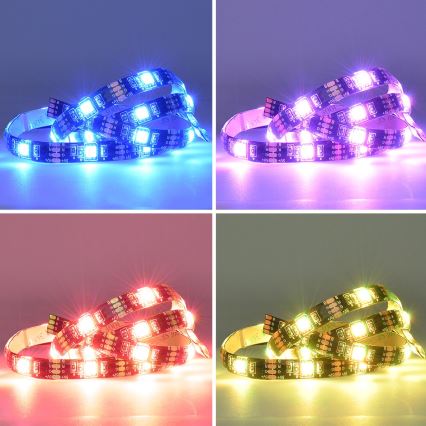 LED RGB Dimmable strip for TV LED/6W/5V Wi-Fi Tuya + remote control 0,5m