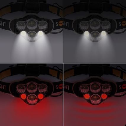 LED Rechargeable headlamp LED/USB 2200mAh IP44
