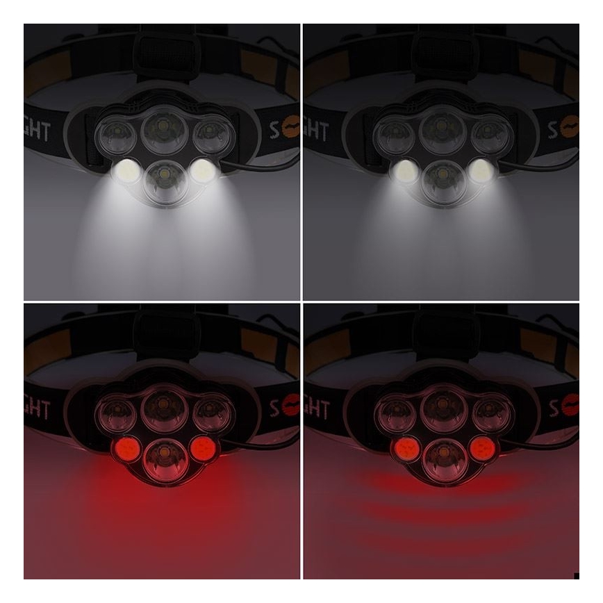 LED Rechargeable headlamp LED/USB 2200mAh IP44