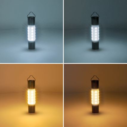 LED Rechargeable camping flashlight with a power bank function LED/1500 mAh 3,7V IP44