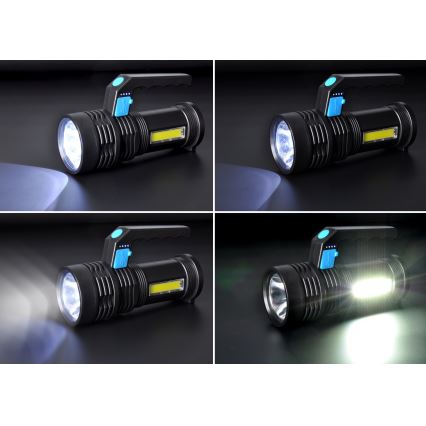 LED Rechargeable flashlight LED/6W/800 mAh 3,7V IP44