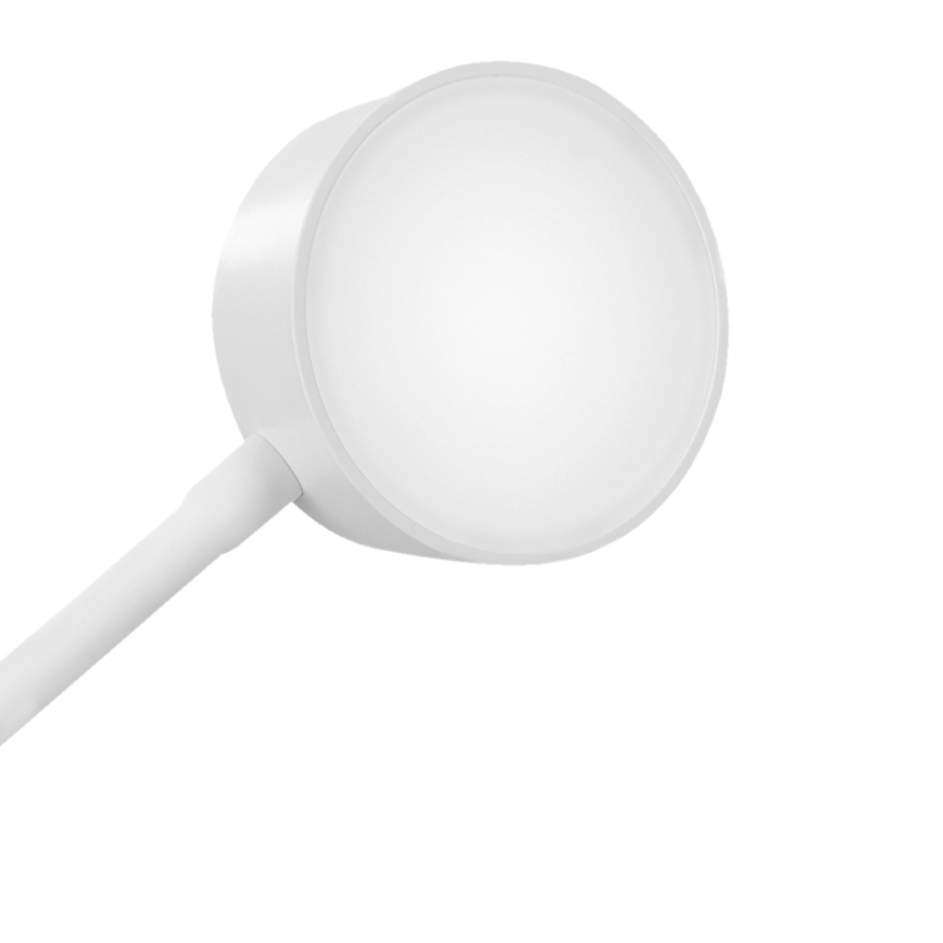 LED Dimmable flexible rechargeable table lamp with clip LED/2W/1800 mAh 3000/4000/6500K white