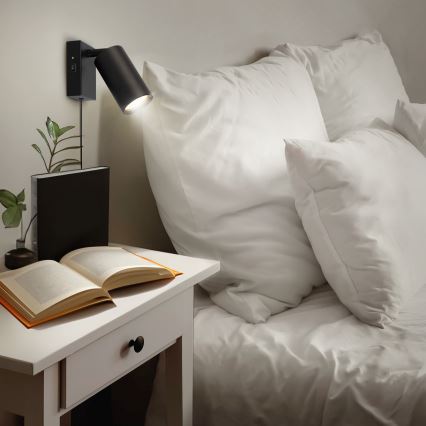 CELE Wall Light 1xGU10/30W/230V Black