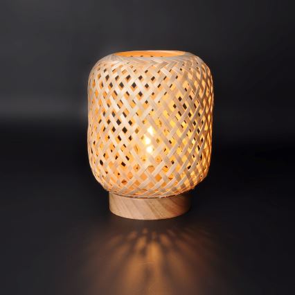 LED Decorative table lamp BOHO LED/2xAAA rattan