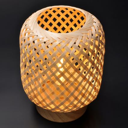 LED Decorative table lamp BOHO LED/2xAAA rattan