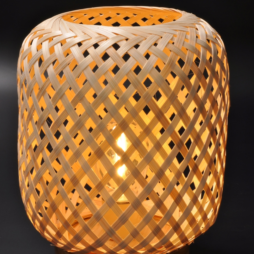 LED Decorative table lamp BOHO LED/2xAAA rattan