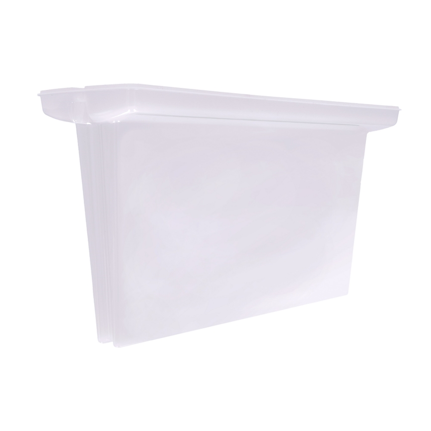 Ceiling-mounted emergency lighting sign with pictograms