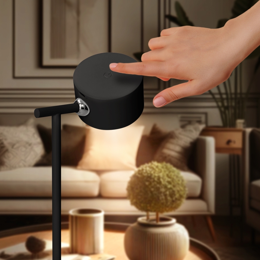 LED Dimmable touch rechargeable lamp 3in1 LED/4W/2000 mAh 3000/4000/6500K black