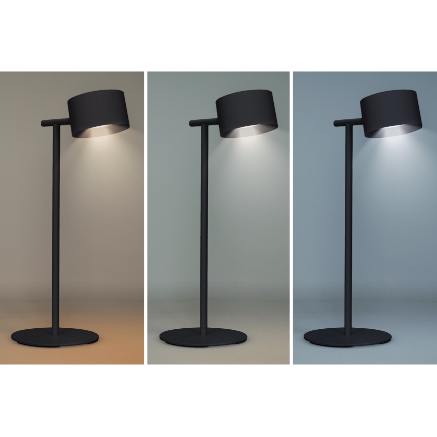 LED Dimmable touch rechargeable lamp 3in1 LED/4W/2000 mAh 3000/4000/6500K black