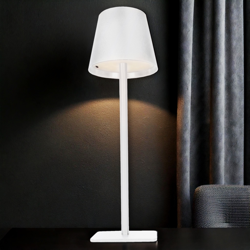 LED Dimmable Rechargeable Touch-Control Table Lamp LUCCA LED/3.7V 3000/4000/6500K 2000 mAh White