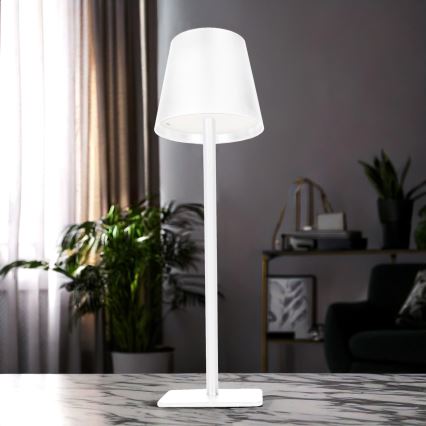 LED Dimmable Rechargeable Touch-Control Table Lamp LUCCA LED/3.7V 3000/4000/6500K 2000 mAh White