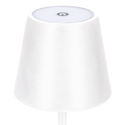 LED Dimmable Rechargeable Touch-Control Table Lamp LUCCA LED/3.7V 3000/4000/6500K 2000 mAh White
