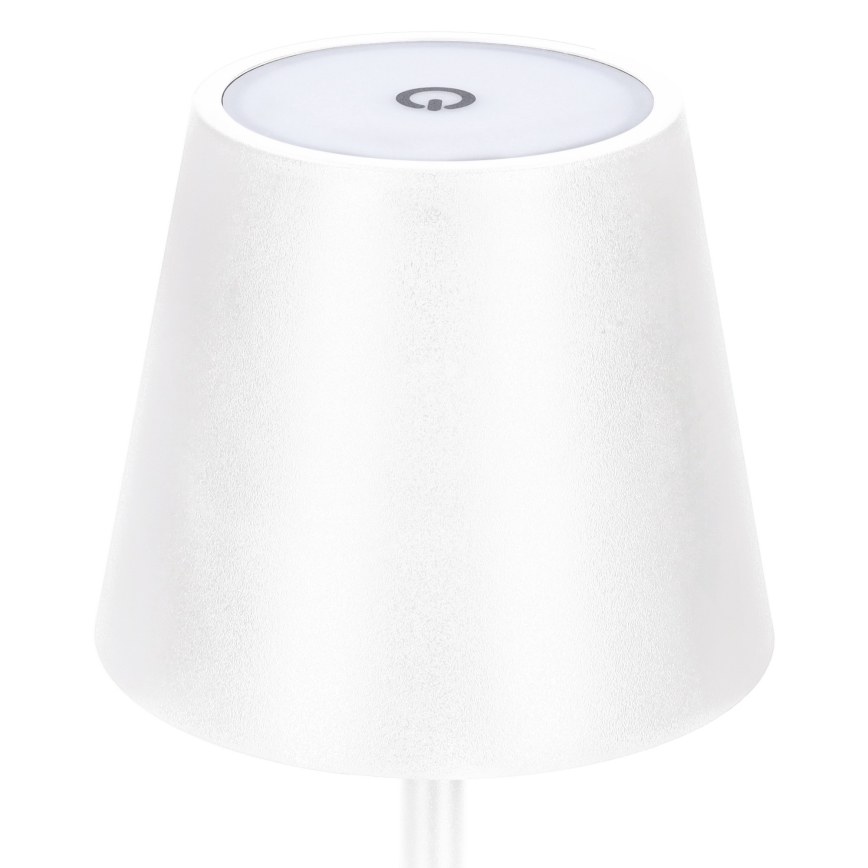 LED Dimmable Rechargeable Touch-Control Table Lamp LUCCA LED/3.7V 3000/4000/6500K 2000 mAh White