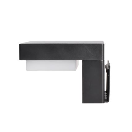 LED Solar wall light with motion and dusk sensor PALERMO LED/5W/2000 mAh IP54 black