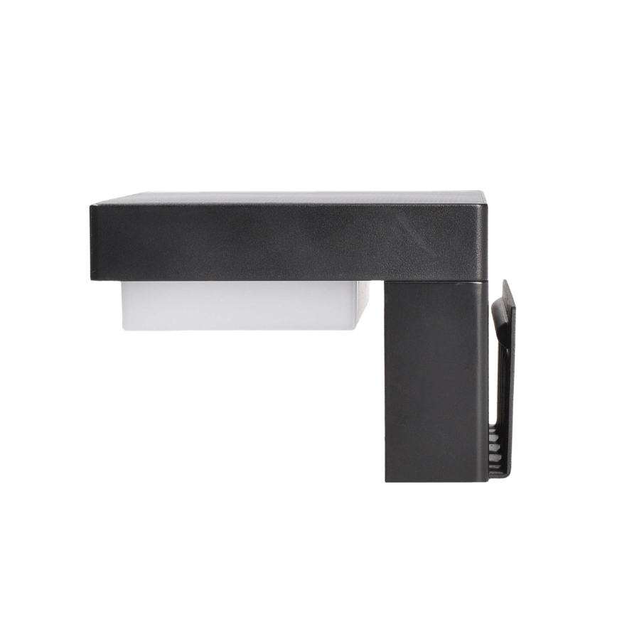LED Solar wall light with motion and dusk sensor PALERMO LED/5W/2000 mAh IP54 black