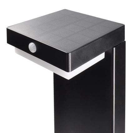 LED Solar lamp with a motion and dusk sensor PALERMO LED/5W/5V 2000 mAh IP54 black