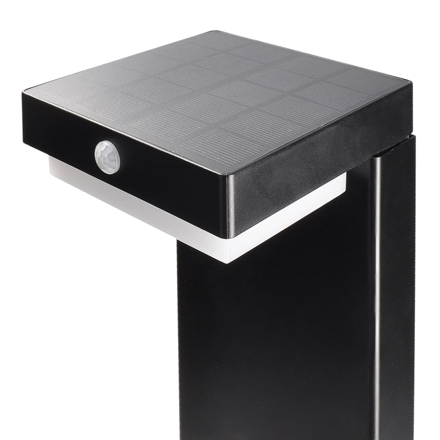 LED Solar lamp with a motion and dusk sensor PALERMO LED/5W/5V 2000 mAh IP54 black