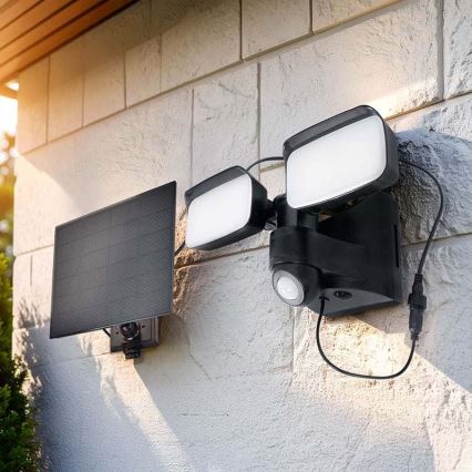 LED Solar Floodlight with Sensor LED/9W/3.7V 3600 mAh IP54