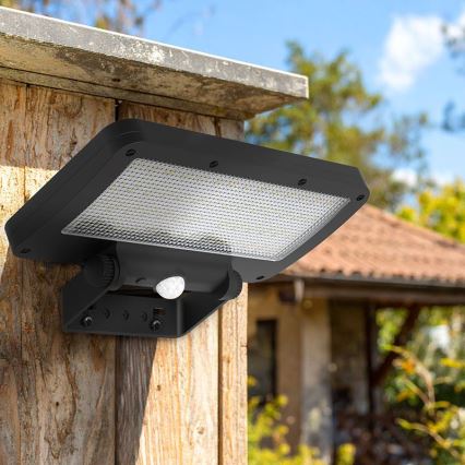 LED Solar Floodlight with Sensor LED/5W/3.7V 1500 mAh IP54
