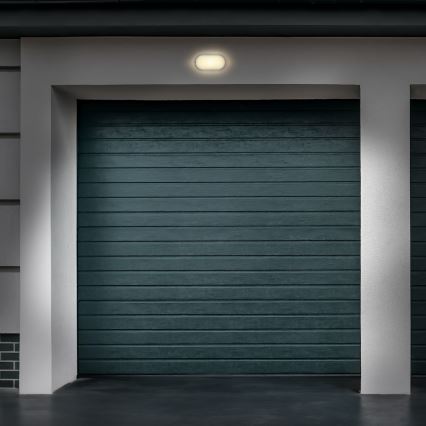 LED Outdoor wall light LED/13W/230V 4000K IP54 grey oval