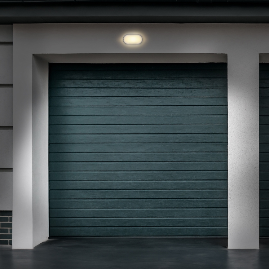 LED Outdoor wall light LED/13W/230V 4000K IP54 grey oval