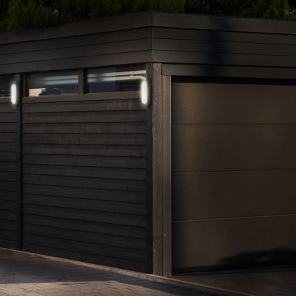 LED Outdoor wall light LED/13W/230V 4000K IP54 grey oval