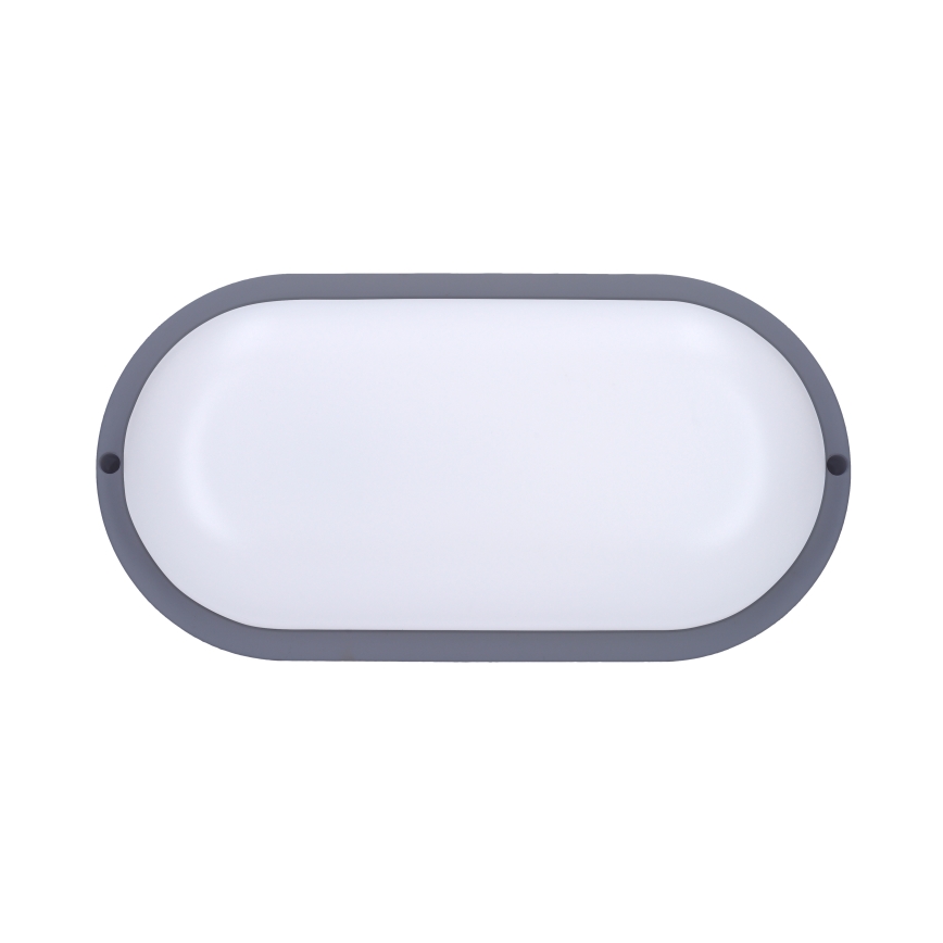LED Outdoor wall light LED/13W/230V 4000K IP54 grey oval