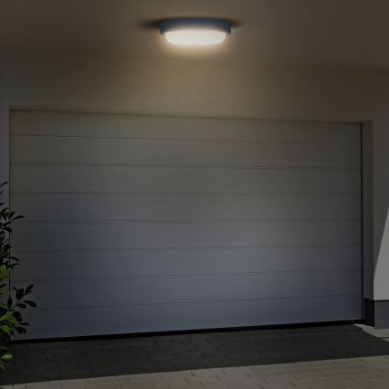 LED Outdoor wall light LED/13W/230V 4000K IP54 grey round