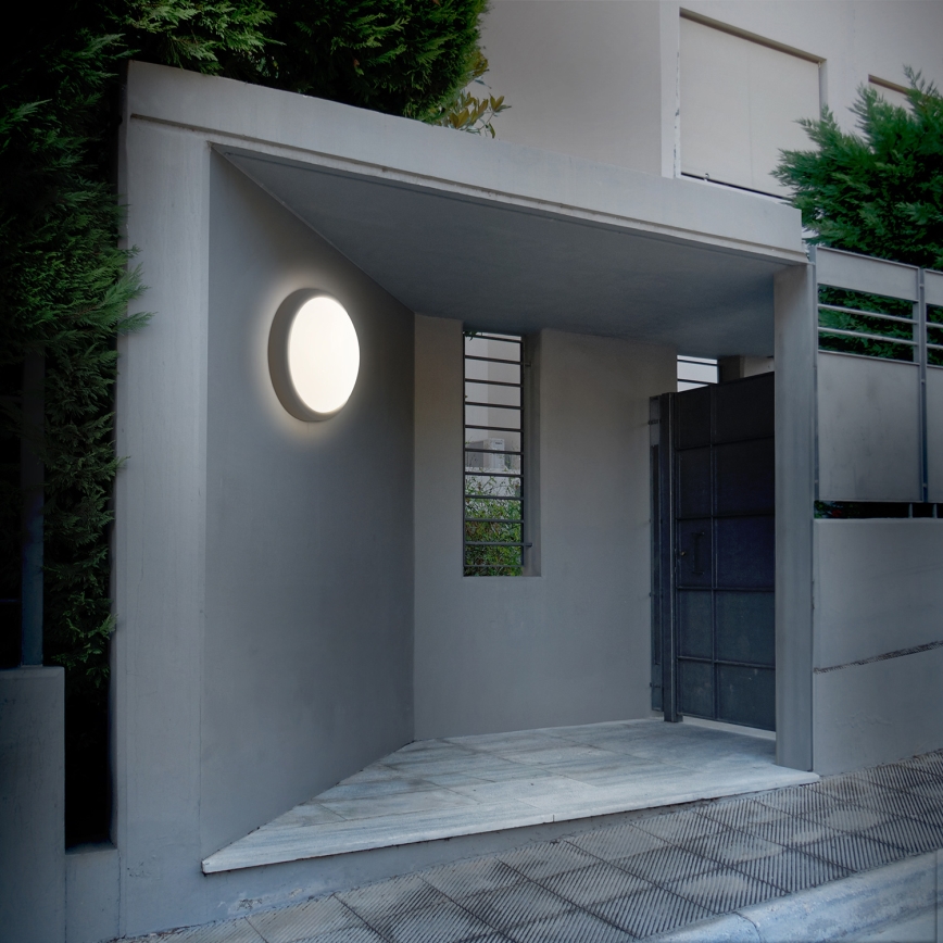 LED Outdoor wall light LED/13W/230V 4000K IP54 grey round
