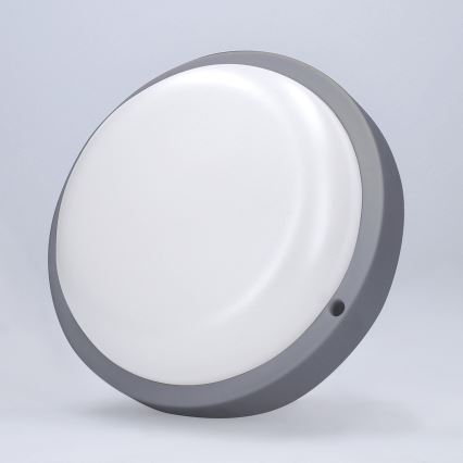 LED Outdoor wall light LED/13W/230V 4000K IP54 grey round