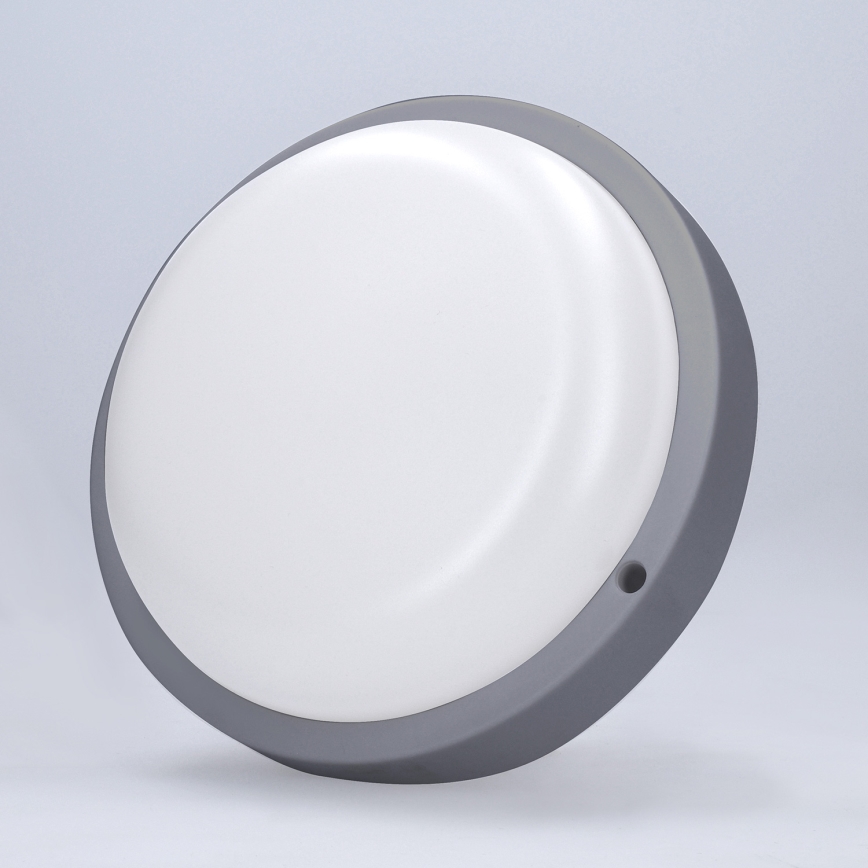 LED Outdoor wall light LED/13W/230V 4000K IP54 grey round