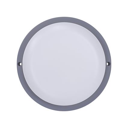 LED Outdoor wall light LED/13W/230V 4000K IP54 grey round