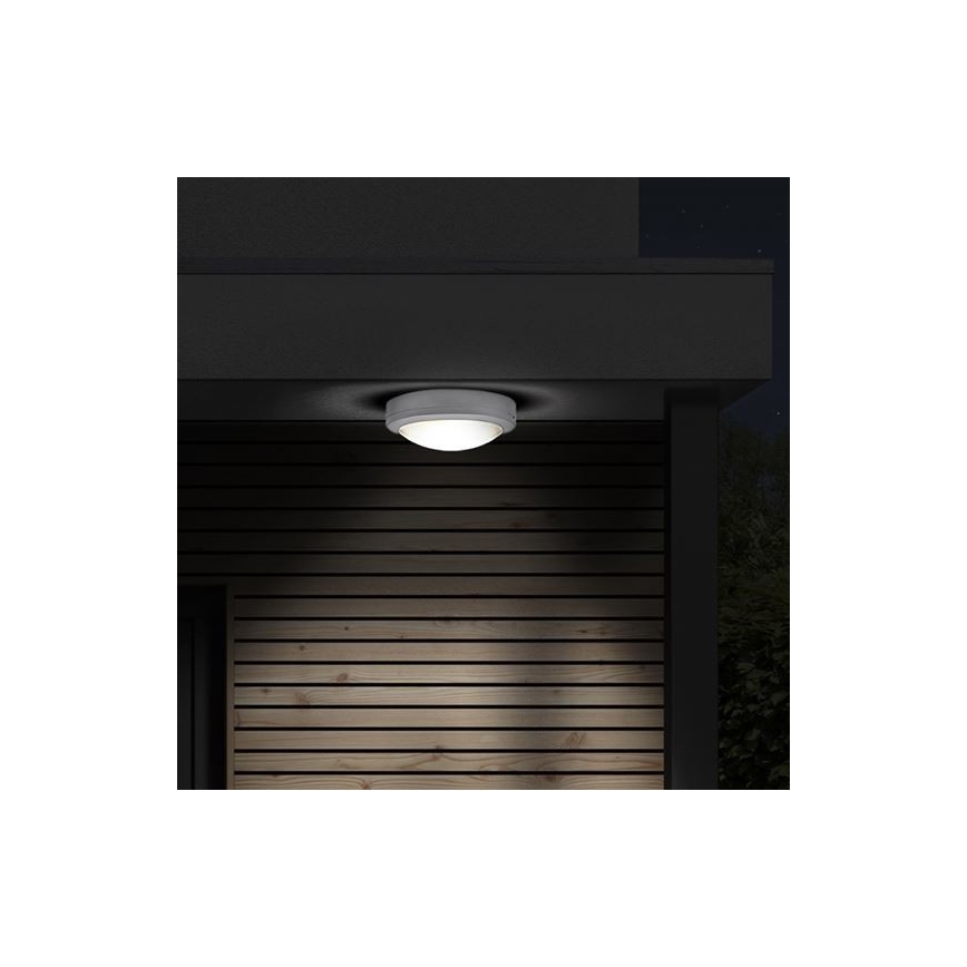 LED Outdoor ceiling light SIENA LED/13W/230V IP54 d. 17 cm white