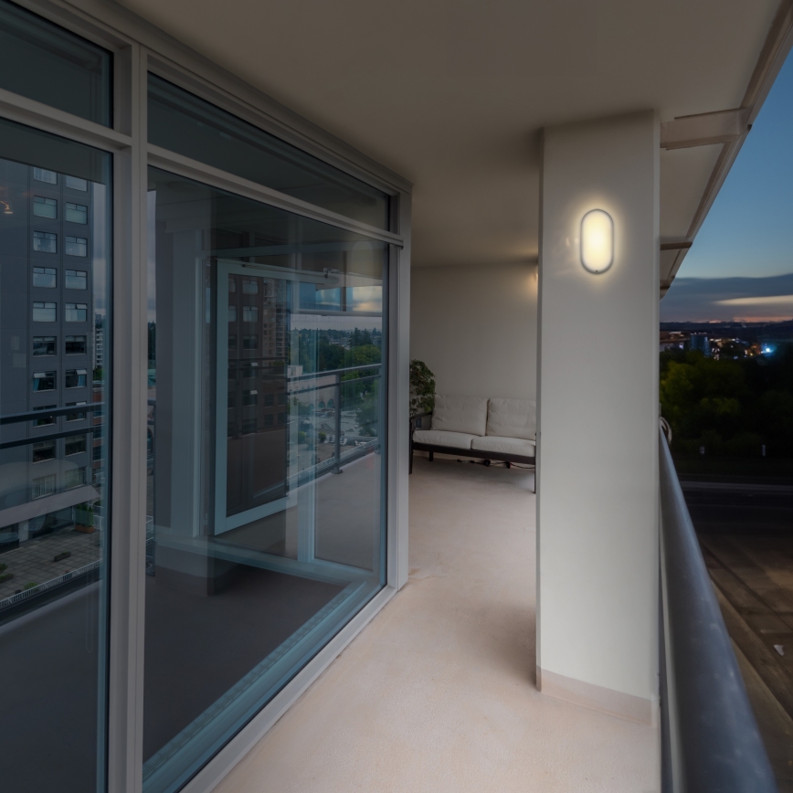 LED Outdoor wall light LED/20W/230V 4000K IP54 grey oval