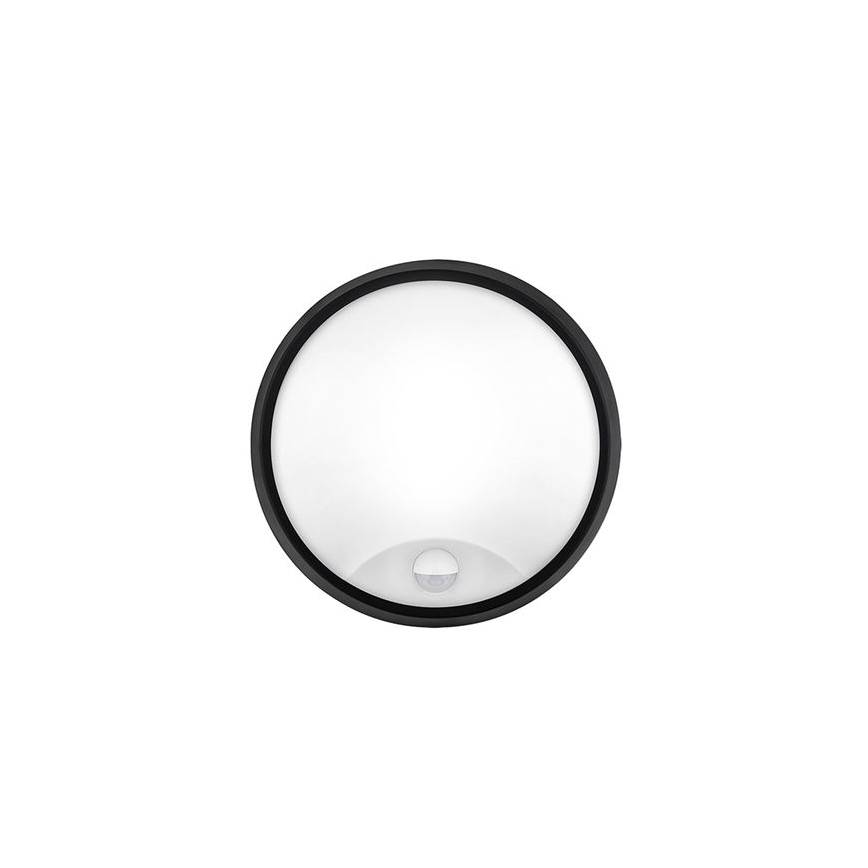 LED outdoor wall light with integrated 2-in-1 sensor LED/20W/230V 3000/4000/6500K IP65 diameter 22 cm