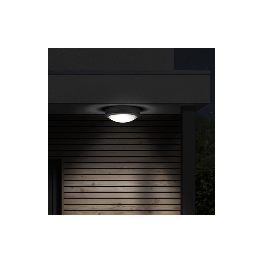 LED Outdoor ceiling light with sensor SIENA LED/20W/230V 4000K d. 23 cm IP54