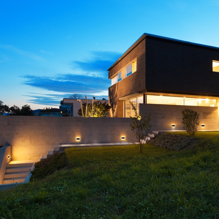 LED Outdoor wall light MODENA LED/12W/230V 3000/4000/6000K IP54 black